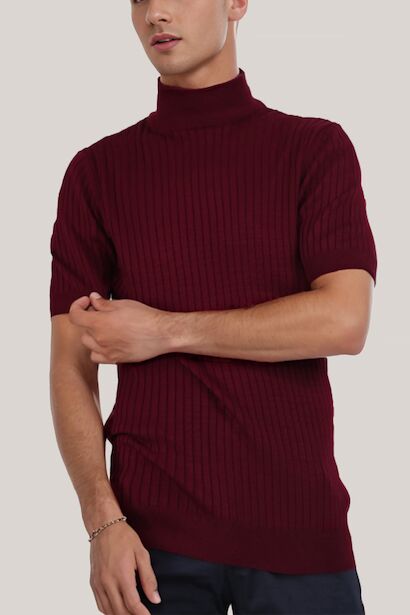 Erkek Yarım Balıkçı Yaka Triko 