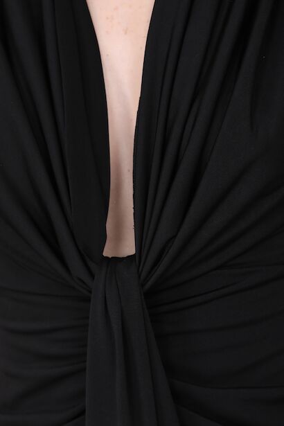 Kadın Midiboy Abiye Elbise  Siyah 6