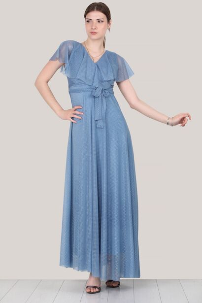 Kadın Simli Uzun Abiye 