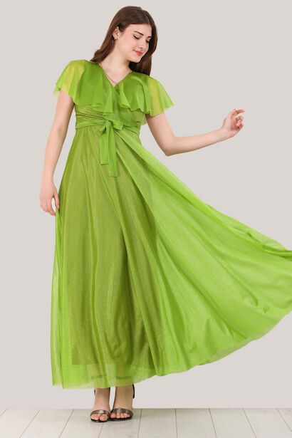 Kadın Simli Uzun Abiye 