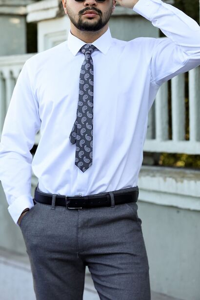 Erkek Saten Slim Fit Gömlek 