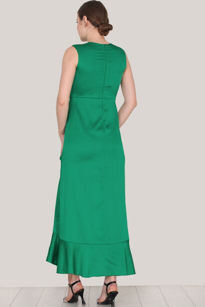 Kadın Uzun Abiye  Yeşil 4