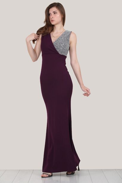 Kadın Pullu Balık Model Abiye 