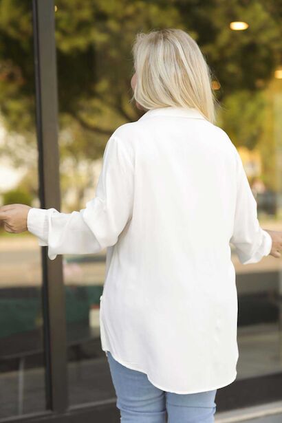 Büyük Beden Gömlek  Ekru 4