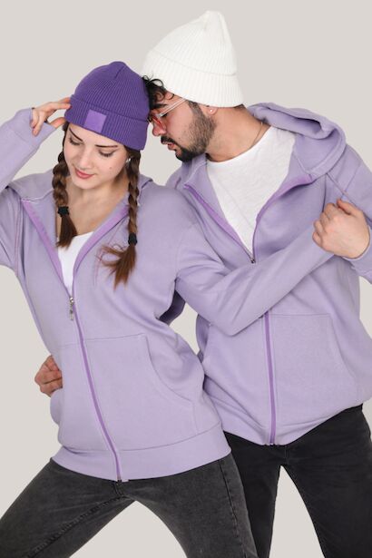 Fermuarlı Unisex Sweat 