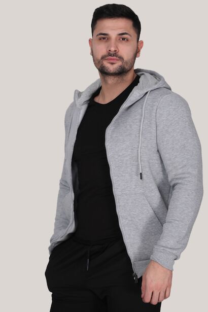 Erkek Fermuarlı Sweat 